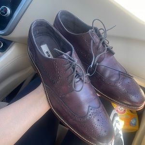 Leather dress shoes